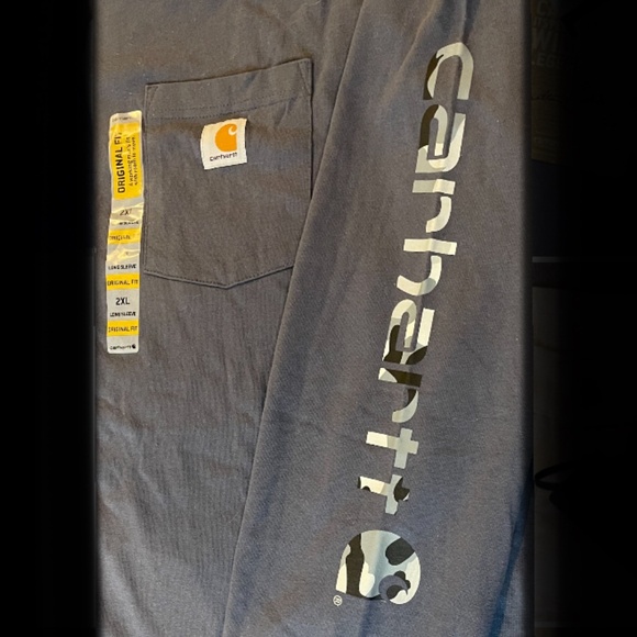 Rare Vintage Gander Mountain Carhartt “CAMO Carhartt Lettering” Down Left Sleeve - Picture 2 of 2
